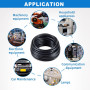 Matugajp Fil 24 AWG 6×0,2 mm² 2Metros Câble d'Extension à 6 Conducteurs UL2464 Tension 5V/12V/24V/300V Fil de Cuivre Étamé Multi