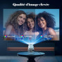 Vidéoprojecteur 4K Mini Projecteur 1080 Projecteur Portable avec Rotation à 180° Rotation 100 » Projecteur de cinéma Correction 