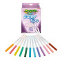 CRAYOLA Super Tips, Feutres lavables à Pointe Moyenne, Set de 12 pièces, pour l'école et Les Loisirs créatifs, Exercices de lett