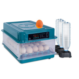 Hoapin Couveuse Oeuf Automatique, Couveuse Automatique pour 30 Œufs avec Surveillance de l'humidité, Retournement Automatique de
