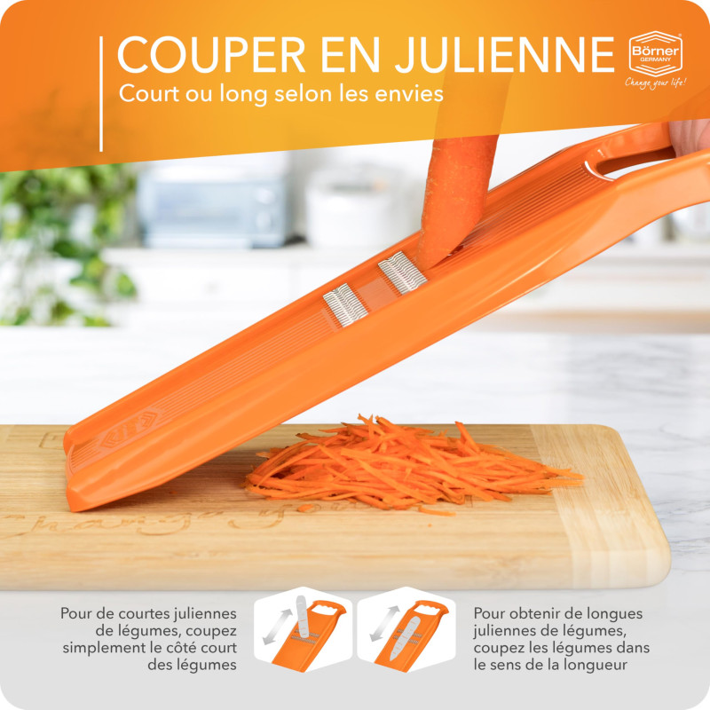 Borner Mandolin Original Set Coupe-Légume Fries Orange