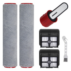H12 Pro FlexReach/H15 Pro pour Dreame aspirateur humide et sec Dreame 2 rouleaux de brosse + 1 poignée + 2 filtres + 1 brosse de