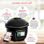 Moulinex Cookeo Touch Wifi Multicuiseur intelligent, Cuve 6 L, Haute pression, Guide pas à pas, 250 recettes intégrées, Applicat