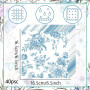 serviettes à cocktail fleuries bleu poussiéreux serviettes en papier à fleurs jetables pour le mariage la fête de mariage la fêt