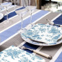 serviettes à cocktail fleuries bleu poussiéreux serviettes en papier à fleurs jetables pour le mariage la fête de mariage la fêt