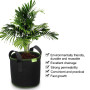 SIMBOOM Sacs à Plantes, Lot de 5 Sac de Culture en Non Tissé Sac de Plantation Jardin avec Poignée Sangles Aération Tissu Pots, 