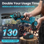 Mini Tronconneuse a Batterie 8000mAh, 6 Pouces 1000W Tronconneuse Electrique Sans Fil Brushless avec Graisseur Automatique, Elag