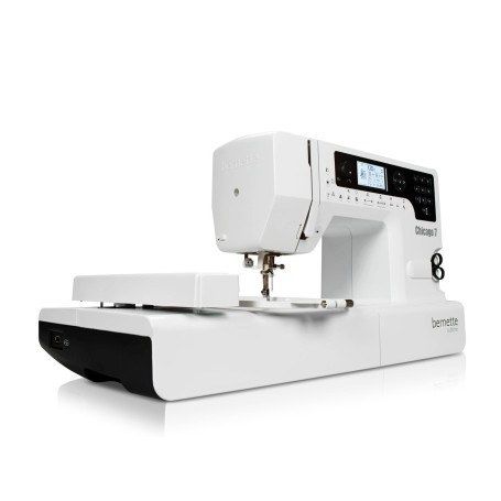 Bernina 4260366210536 Bernette Chicago 7 Machine à coudre et à broder, Blanc
