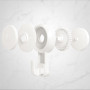 ilikable Crochet Ventouse Lot de 2 Crochet Mural en Plastique Charge de 5KG Crochet d'Aspiration Salle de Bain Ventouse Couronne