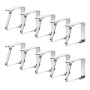 Newaner 10 pièces Petite Pince Nappe Inoxydable, Attache Nappe Flexibles et Mobiles, Pinces Nappe de Table Exterieur pour 0-3 cm