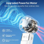 Ventilateur Portable à Main,Ventilateur Silencieux,Puissant Ventilateur usb avec batterie de 4000 mAh,1 à 199 vitesses design pl