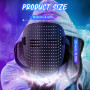 Trsaow Masque Lumineux à LED effrayants avec Bluetooth App Control, 70 Images, 45 animations, modèles/textes de Bricolage, téléc