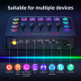 Podcast Kit Complet, Table de Mixage avec Carte Son pour Micro XLR, Interface Audio pour Musiciens en Streaming, Alimentation Fa
