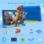 Laptok Tablette Enfants 10 Pouces, Android Tablette pour Enfants Éducative avec Contrôle Parental, 8Go+64Go Ext 1To, Octa-Core, 