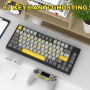 AJAZZ AK820 Clavier mécanique de jeu filaire 75% TKL,commutateur linéaire échangeable à chaud,support commun,rétroéclairage RVB,