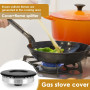 JIVIMOCO Ensemble de Couvercle de cuisinière à Jour,Four à gaz brûleur à Bouchon, Bouchon de brûleur à gaz adapté à la Plupart d