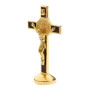 POFET – Statue crucifix Jésus-Christ sur croix pour voiture, maison, chapelle, doré