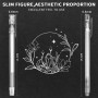 YIIFELL 6 Stylos Gel Blanc, Set of 0.6 mm & 0, 8 mm Stylos gel blanc à pointe fine for Papier noir Croquis dessin livres de col