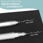 YIIFELL 6 Stylos Gel Blanc, Set of 0.6 mm & 0, 8 mm Stylos gel blanc à pointe fine for Papier noir Croquis dessin livres de col