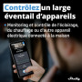 Shelly Plus Plug S - Noir | Prise connectée Wi-Fi programmable 12A | 2500 W | Horaires & Minuteur | Compteur de consommation | T