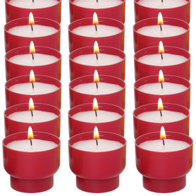 Bougie Chauffe Plat - Godet 100% Naturel- Fabriquée en France - Durée 6h - Lot 90 - Cire Minérale - Bougie votive Ciergerie Desf