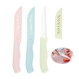 Ownkim 3PCS Couteau Cuisine Couteaux De Cuisine - Couteaux Ceramique Lame de 80 mm, Parfait pour Couper Légumes, Fruits et Autre