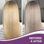 Karseell Violet Masque Cheveux Neutralise Les Reflets Jaunes, Répare Les Cheveux Abîmés, pour Cheveux Blonds, Platine, Blancs Ou