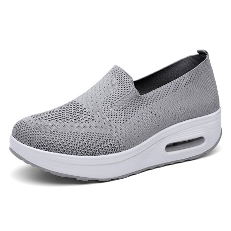 Femmes Minceur Chaussures Taille 35-42eu Marche Baskets Plate-Forme Chaussures Poids Air Léger Engrener Elastic Sports en Yoga à