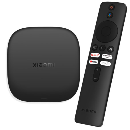 Xiaomi Mi TV Box S 3nd Gen, 2GB RAM + 32GB ROM, Reproductrice Streaming en 4K Ultra HD, Bluetooth, Wi-FI, 3ème Génération, Noir