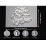 DAKABUKA Better Together,Panneau néon LED blanc chaud pour mariage, fête prénuptiale, fiançailles, anniversaire de mariage, avec