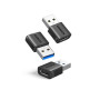 UGREEN Adaptateur USB vers USB C 3.2 10Gbps Lot de 3 Convertisseur Type C Femelle vers Type A Mâle Charge Rapide Data Sync Compa