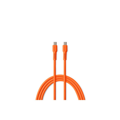 FOREVER Colorum Cable USB C vers USB C 60W Orange - 1,8m Câble USB C pour Charge et Synchronisation de Données - Cable USB C Cha