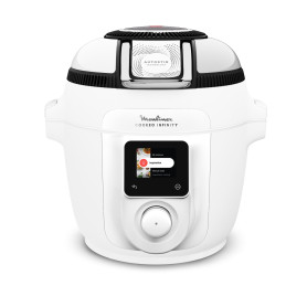 Moulinex Cookeo Infinity, Air fryer + multicuiseur sous pression, Mélange automatique, 19 programmes, Blanc, CE9821F0