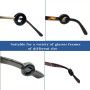 JEYORZY 30 Paires de Porte-Lunettes en Silicone Anti-Dérapant, Coussinets d'oreille de Lunettes Anti-dérapants, Lunettes Oreille