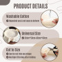 6 Pièces Étamine Alimentaire Filtrant Tissu en Coton Non Blanchi Mousseline, 4 Pièces (50x50cm) + 2 Pièces (60x60cm), Lavable Ré