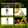 PORTENTUM Pulvérisateur d'huile Premium pour cuisine et friteuse d'air 100 ml Spray Cuisine Anti-goutte, Huile en verre avec dis