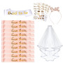 AniSqui 16PCS Evjf Accessoire Futur Mariee, Bride to Be, Team Bride, Déguisement Evjf