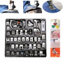 NouveLife Lot de 42 Pieds de Biche Machine à Coudre Pieds-de-Biche Pieds Presseurs Set pour Brother Singer Janome avec Boîte de 