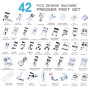 NouveLife Lot de 42 Pieds de Biche Machine à Coudre Pieds-de-Biche Pieds Presseurs Set pour Brother Singer Janome avec Boîte de 