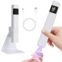 Lampe UV Ongles Gel, Mini Lampe à Ongles LED, Petite Lampe à Ongles avec Support, Séchage Rapide USB Portable UV Lampe Ongles Ge