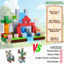 COOLJOYA Construction Magnetique Enfant Cube Magnétique 150 Pièces, Jeu Aimant Magnetic avec Jeux Aimants Magnetique, Jouet Éduc