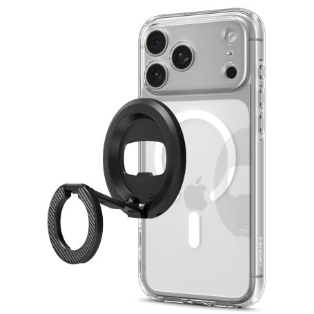 Spigen O-Mag Anneau Téléphone Magnétique pour MagSafe [Décapsuleur & Support Réglable] Compatible avec Accessoire MagSafe, iPhon
