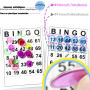 Kit de Bingo Magnétique-700 Jetons Loto(19mm) & 7 Bâtons De Bingo Magnétiques -Jeu Éducatif pour Enfants et Accessoire Pratique 