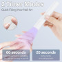 Lampe UV Ongles Gel, Portable Lampe UV avec Support, Mini Lampe UV LED avec USB Rechargeable, 20s/60s Chronométrage, Petite Lamp