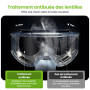 AirGearPro G-500 Masque de Protection Respiratoire Réutilisable, Anti poussière, Anti gaz avec Filtres et Lunettes de Protection