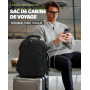 VANKEV Sac à Dos Voyage Cabine Avion 45x36x20 Pour Easyjet 30L Bagage à Main Femme Homme Sous Siege Cabine Sac à Dos Pour Ordina