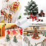 Prmape 3 Pièces Neige Artificielle de Noël, 80 * 150cm Couverture de Neige de Noël, Couverture Effet Neige Artificielle Blanche 