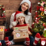 DPKOW 300pcs Noël Autocollants pour Enfants Artisanat, Autocollants de Bricolage de Noël pour DIY Cartes Scrapbooking de Noël, A