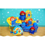 JEMINI | Peluche PADDINGTON 27 cm | Ours en peluche doux | Duffle Coat Bleu & Chapeau Rouge | Doudou Inspiré du Livre “Un ours n