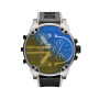 Diesel Montre, Mr. Daddy pour Homme, Mouvement Multifonctionnel à Quartz avec Bracelet en Cuir, synthétique ou Silicone